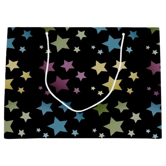 Startseite Schwarze Tasche Style Große Geschenktüte (Vorderseite)