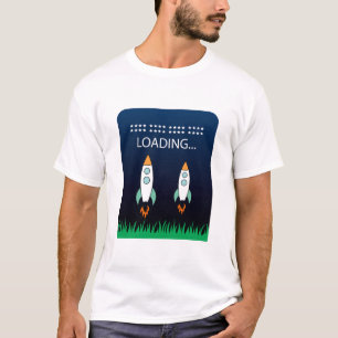 Startspass für Raketen gefüllt, farbenfroh T-Shirt