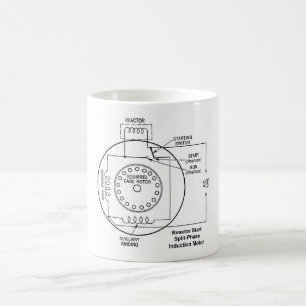 Startstartmotor mit geteilter Phase Kaffeetasse