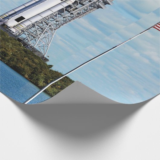 Startsystem für das NASA SLS-Weltraumbahnsystem Geschenkpapier (Ecke)