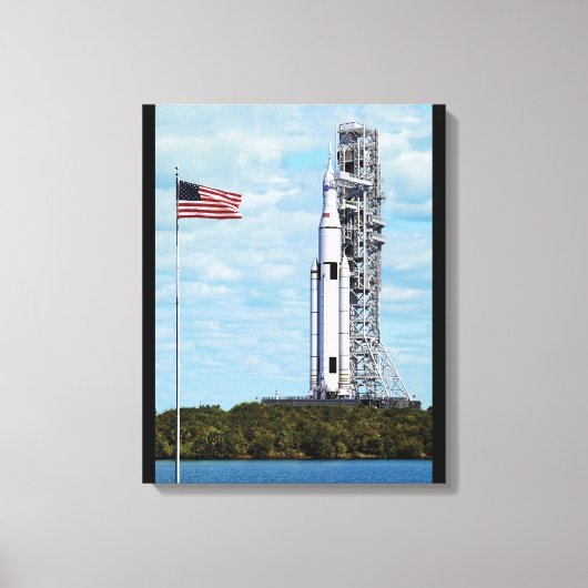 Startsystem für das NASA SLS-Weltraumbahnsystem Leinwanddruck (Vorderseite)