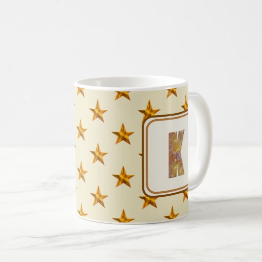 Starttyp Vorname K Anfangsbuchstaben Kaffeetasse (VorderseiteRechts)