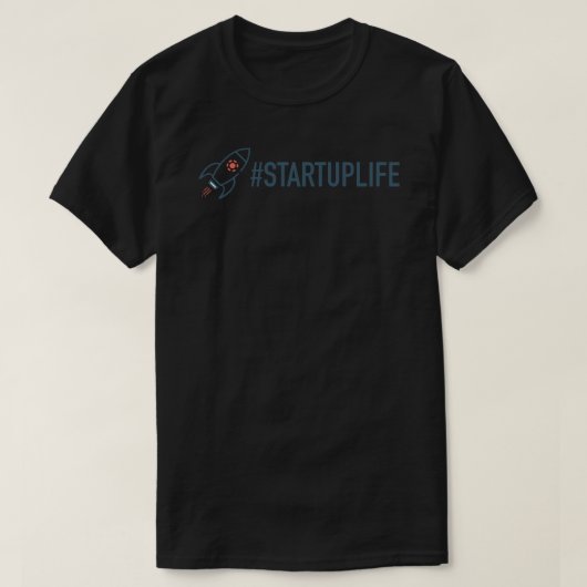 STARTUP LIFE-Aufkleber T-Shirt (Design vorne)
