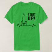 Startup-Rocket-Unternehmertum T-Shirt (Design vorne)
