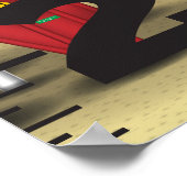 Startwachstumsdiagramm für die Raketenabzählung Poster (Ecke)