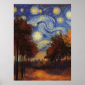 Starumn Path - Impressionist Style Poster (Vorne)