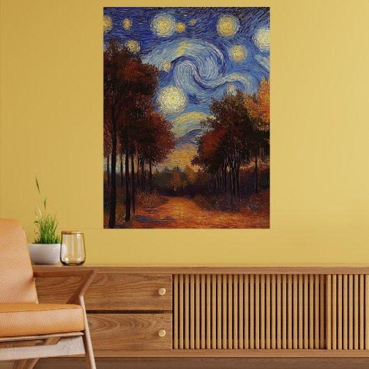 Starumn Path - Impressionist Style Poster (Wohnzimmer 2)
