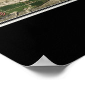 Starvation Reservoir Utah Satellite Poster Karte (Ecke)