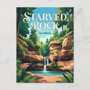 Starved Rock State Park USA -> Starved-Rock-Staats Postkarte