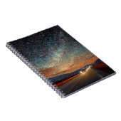 Starway Highway Colorful Night Sky Notebook Notizblock (Rechte Seite)