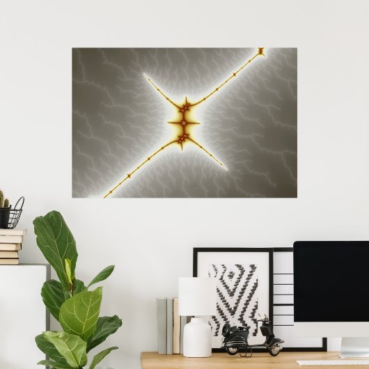 StarX - Fraktal-Poster Poster (Heimbüro)