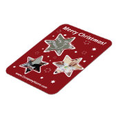 Stary Custom Fotos Red Life Coach Weihnachten Magnet (Linke Seite)