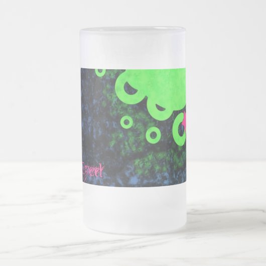 Stary Mit Augen Mattglas Bierglas (Mittel)