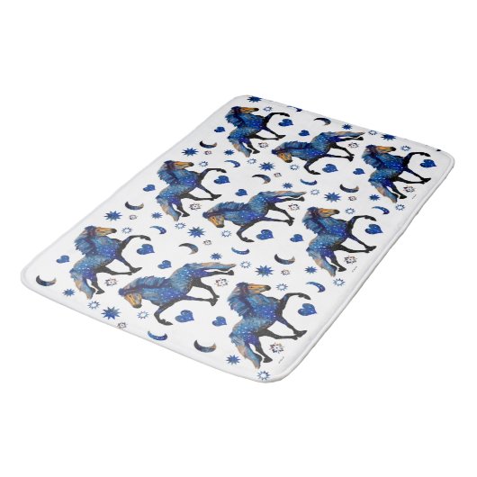 Stary Night Charismatic Tolting isländischen Pferd Badematte (Schrägansicht)