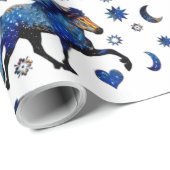 Stary Night Charismatic Tolting isländischen Pferd Geschenkpapier (Rolleneckpunkt)