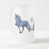 Stary Night Charismatic Tolting isländischen Pferd Mattglas Bierglas (Vorderseite Links)
