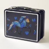 Stary Night Charismatic Tolting isländischen Pferd Metall Brotdose (Rückseite)