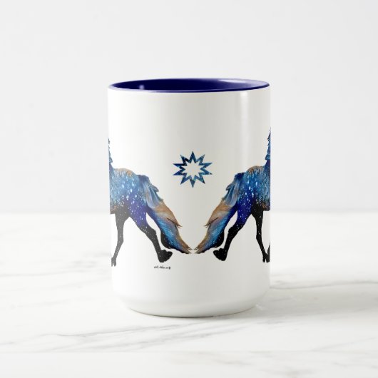 Stary Night Charismatic Tolting isländischen Pferd Tasse (Zentrum)