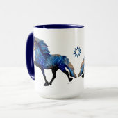 Stary Night Charismatic Tolting isländischen Pferd Tasse (Vorderseite Links)