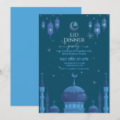 Stary night Eid al fitr celebration Invitation Einladung (Vorne/Hinten)