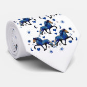 Stary Night Icelandic Pferd Krawatte (Gerollt)