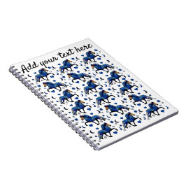 Stary Night Icelandic Pferd Notizblock