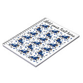 Stary Night Icelandic Pferd Notizblock (Linke Seite)