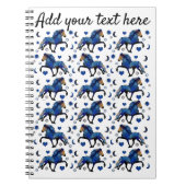 Stary Night Icelandic Pferd Notizblock (Vorderseite)