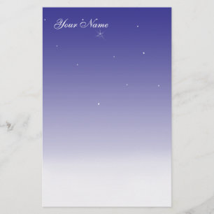 Stary Winter-Nacht stationär Briefpapier