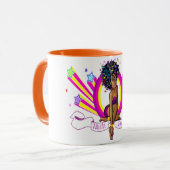 "Starz" Art Wecker-Tasse Tasse (Vorderseite Links)