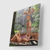 STARZANAS VIZTORY-POSE QUADRATISCHE WANDUHR (Winkel)