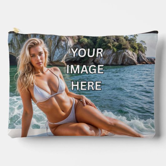 STASH! 👜 Custom Pouch – Add Image or Text Zubehörtasche (Vorderseite)