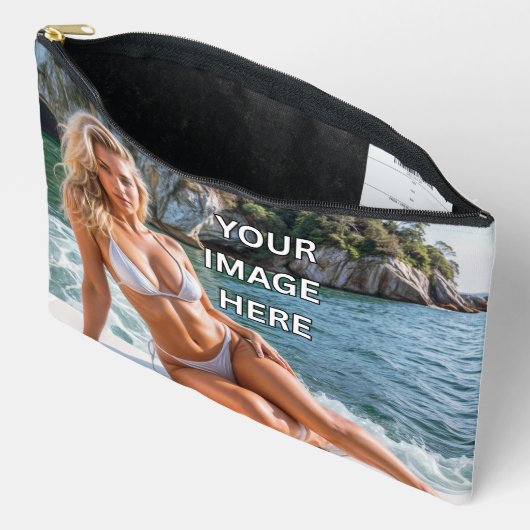 STASH! 👜 Custom Pouch – Add Image or Text Zubehörtasche (Offen)