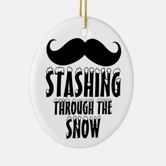 Stashing durch den Schnee Weihnachtsbaum Ornamente (Rechts)