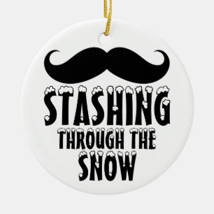 Stashing durch den Schnee Weihnachtsbaum Ornamente