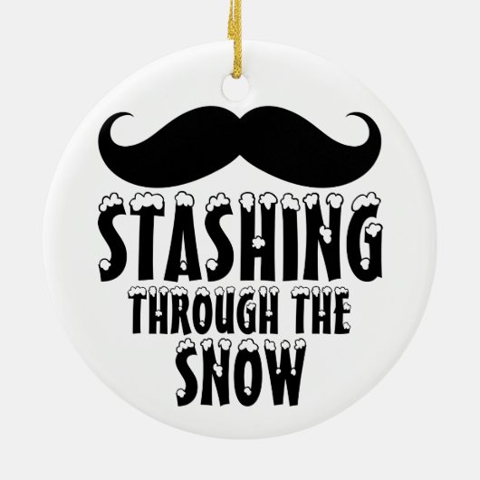 Stashing durch den Schnee Weihnachtsbaum Ornamente (Hinten)