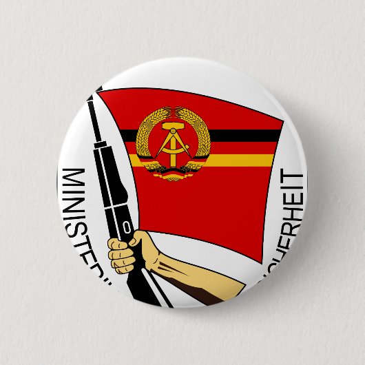 Stasi - DDR (Deutsche Demokratische Republik) Button (Vorderseite)