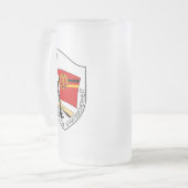 Stasi - DDR (Deutsche Demokratische Republik) Mattglas Bierglas (Vorderseite Links)