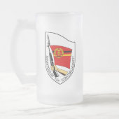 Stasi - DDR (Deutsche Demokratische Republik) Mattglas Bierglas (Links)