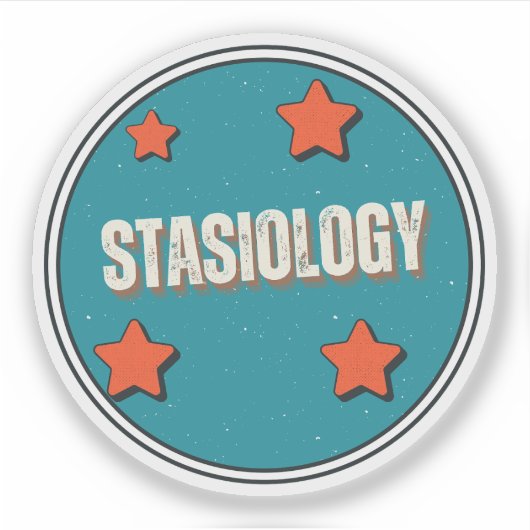 Stasiologie Aufkleber (Vorderseite)