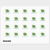 STAT Froggie Runder Aufkleber (Blatt)