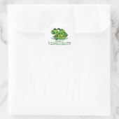STAT Froggie Runder Aufkleber (Tasche)