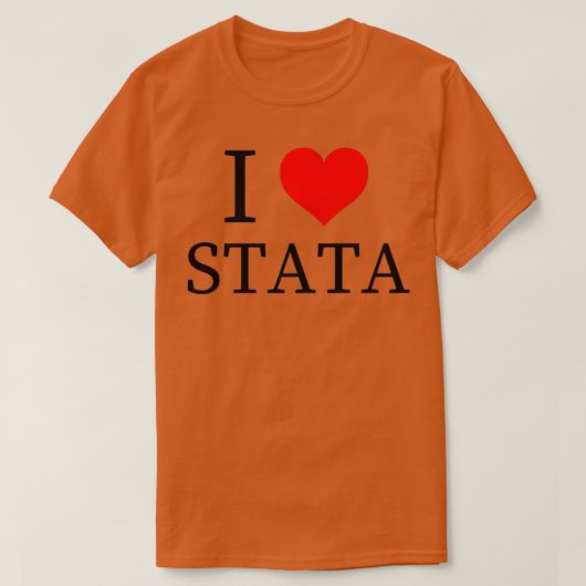 STATA-Ökonometrie zur Studentenstatistik T-Shirt (Design vorne)