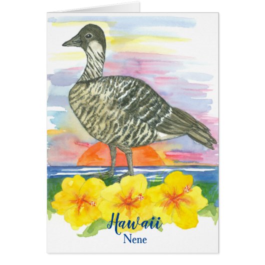 State Bird of Hawaii Nene Watercolor (Vorne)