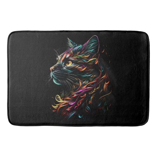 State Feline Profil Badematte (Vorderseite)