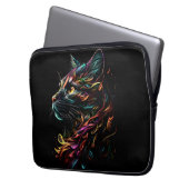 State Feline Profil Laptopschutzhülle (Vorderseite Links)