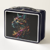 State Feline Profil Metall Brotdose (Vorderseite)