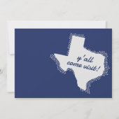 State Flag Blau wir bewegt haben - getönte Texas b Ankündigung (Rückseite)
