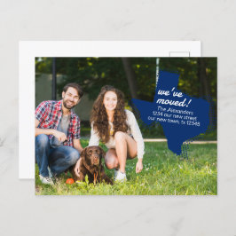 State Flag Blau wir bewegt haben - getönte Texas b Postkarte