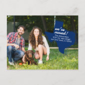 State Flag Blau wir bewegt haben - getönte Texas b Postkarte (Vorderseite)